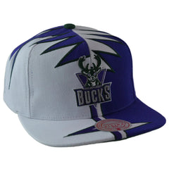 Milwaukee Bucks NBA Shockwave Men's Snapback Hat by Mitchell & Ness