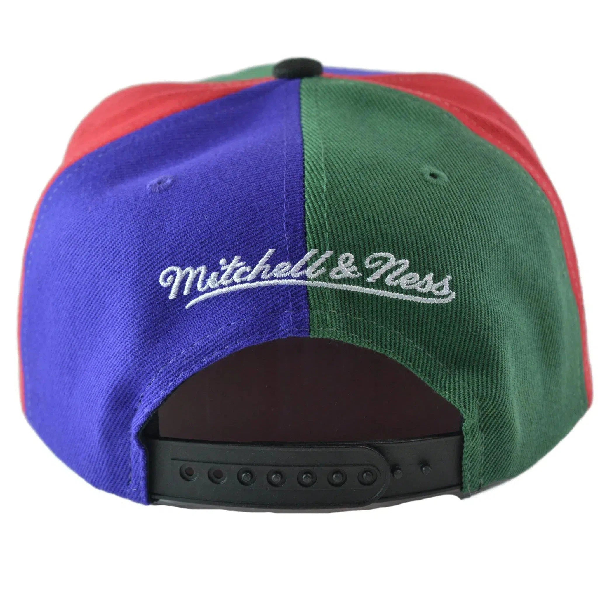 Milwaukee Bucks NBA Team Era Pinwheel Men's Snapback Cap, Flat Bill Hat by Mitchell & Ness