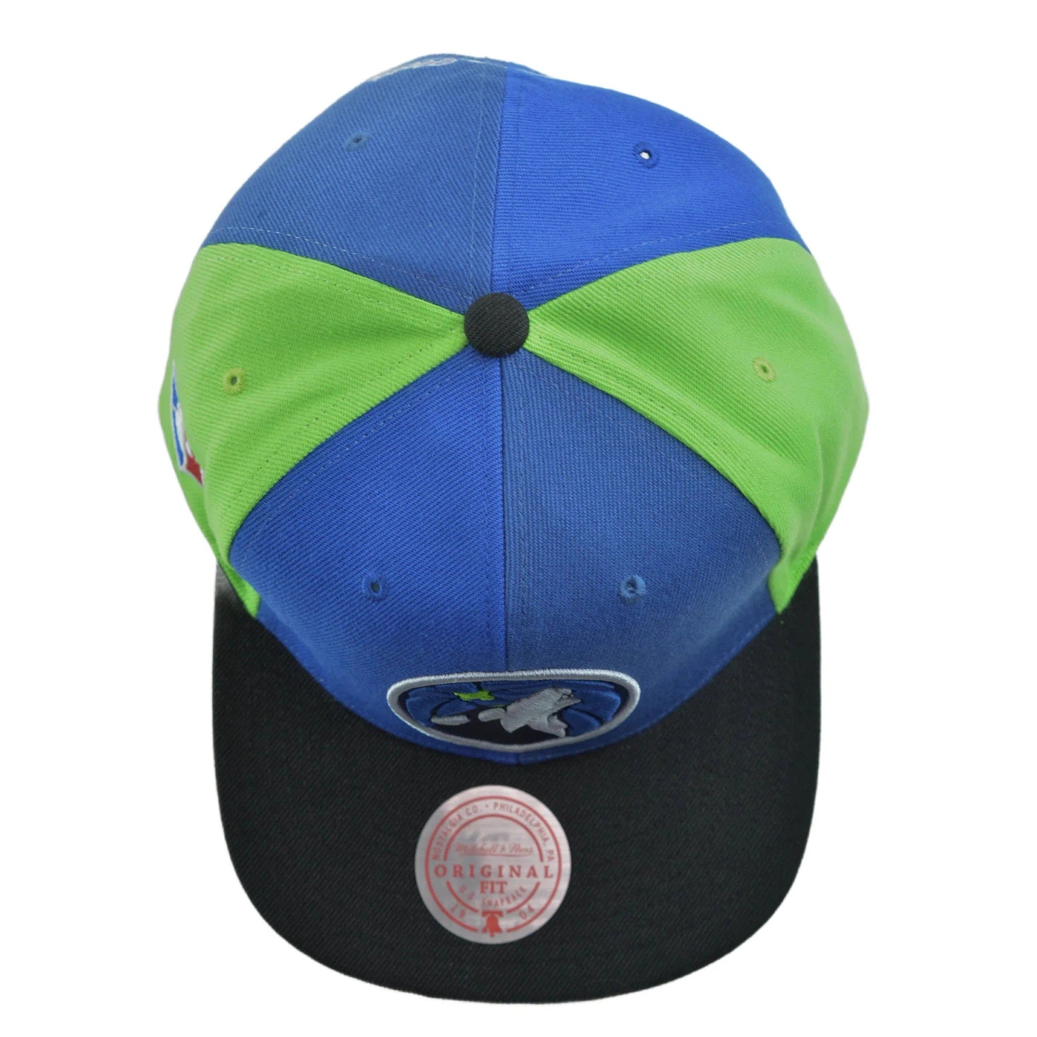 Minnesota Timberwolves NBA Team Era Pinwheel Men's Snapback Cap, Flat Bill Hat by Mitchell & Ness