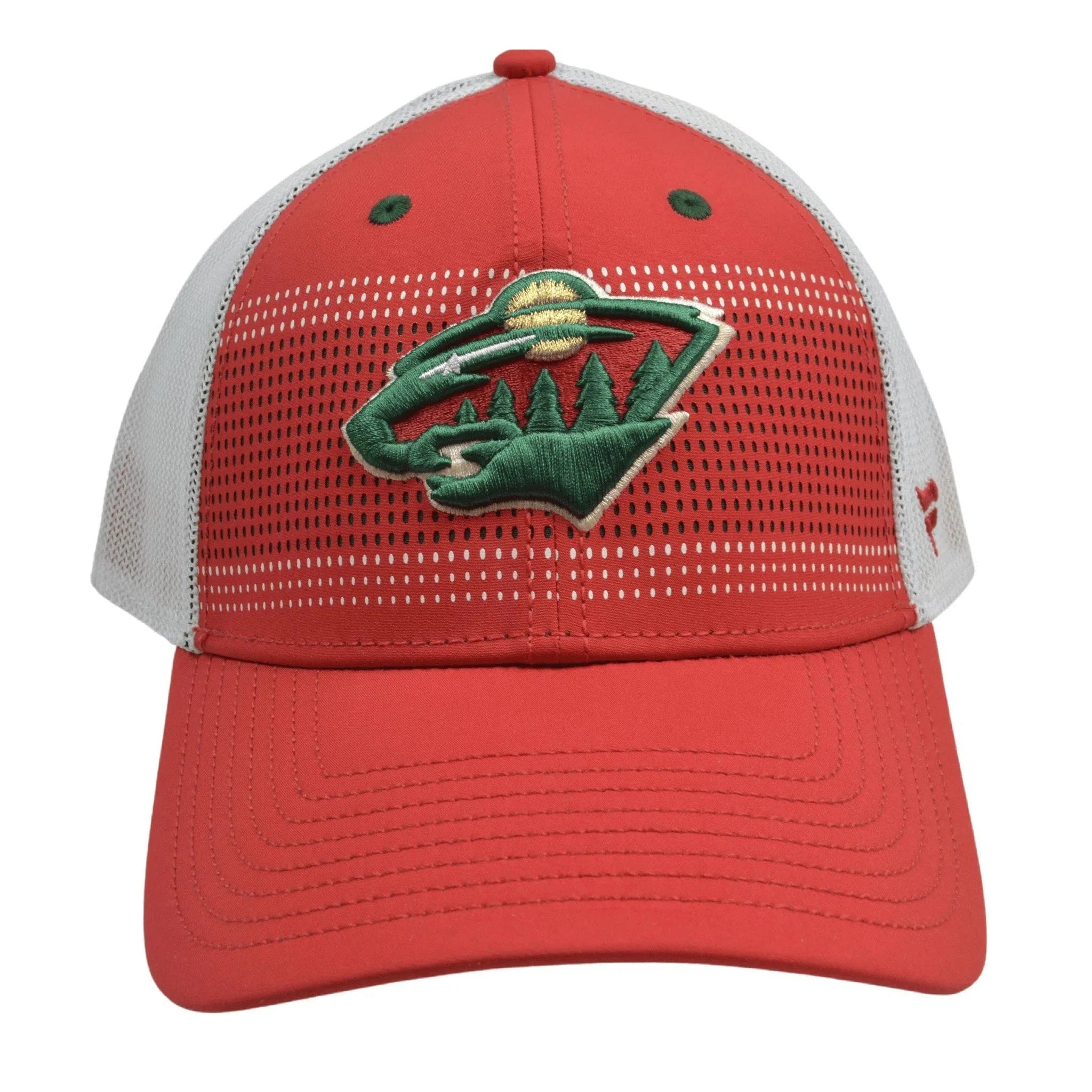 Minnesota Wild Iconic Grid NHL Logo Adjustable Trucker Hockey Hat