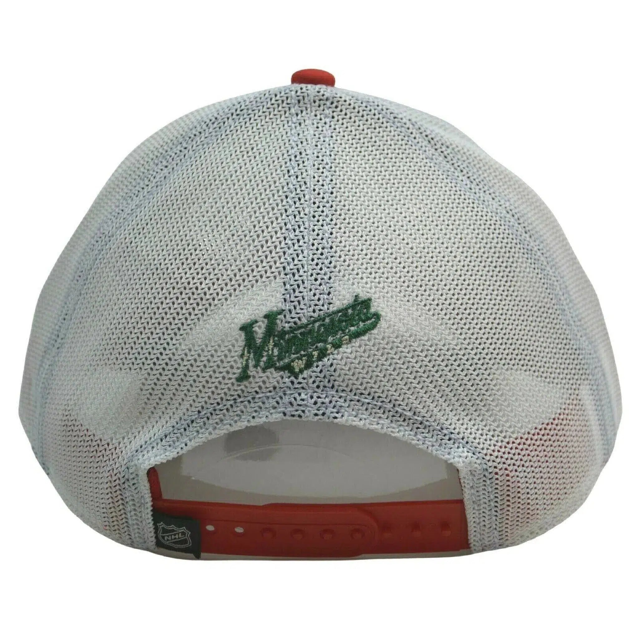 Minnesota Wild Iconic Grid NHL Logo Adjustable Trucker Hockey Hat