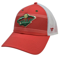 Minnesota Wild Iconic Grid NHL Logo Adjustable Trucker Hockey Hat