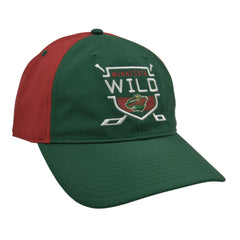 Minnesota Wild NHL Coaches Cross Stick Adjustable Slouch Hockey Hat