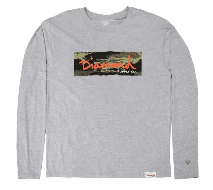 "Mission-Ready Style: Diamond Supply Co. Special Forces Gray Long Sleeve Shirt"