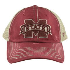 Mississippi State Bulldogs Lightweight NCAA Team Distressed Bill Mesh back Hat