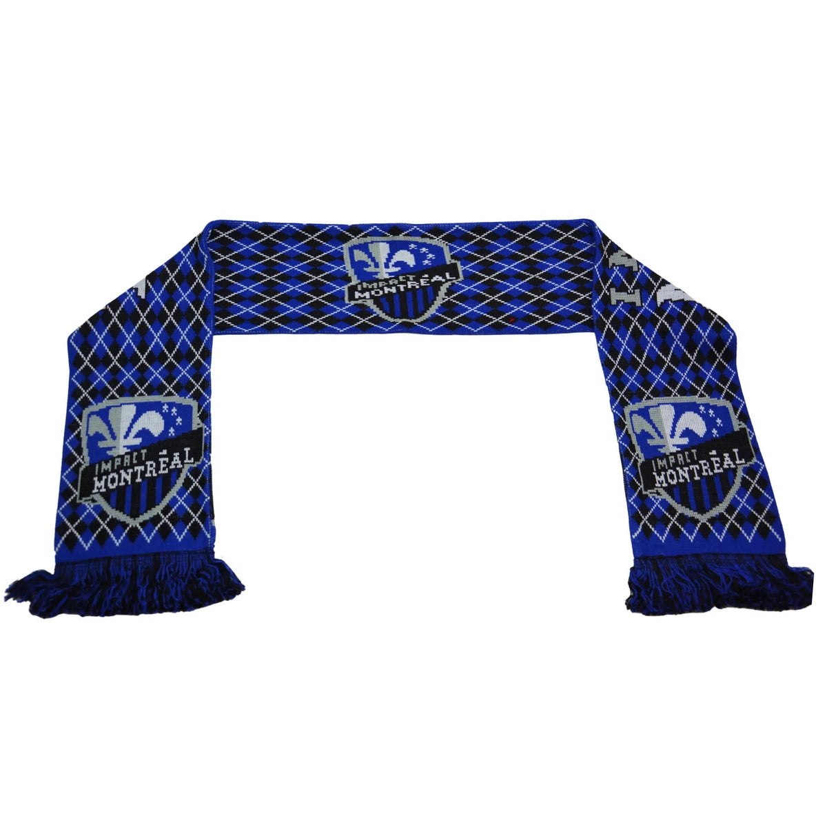 Montreal Impact FC Adidas MLS Argyle Soccer Winter Knit Scarf