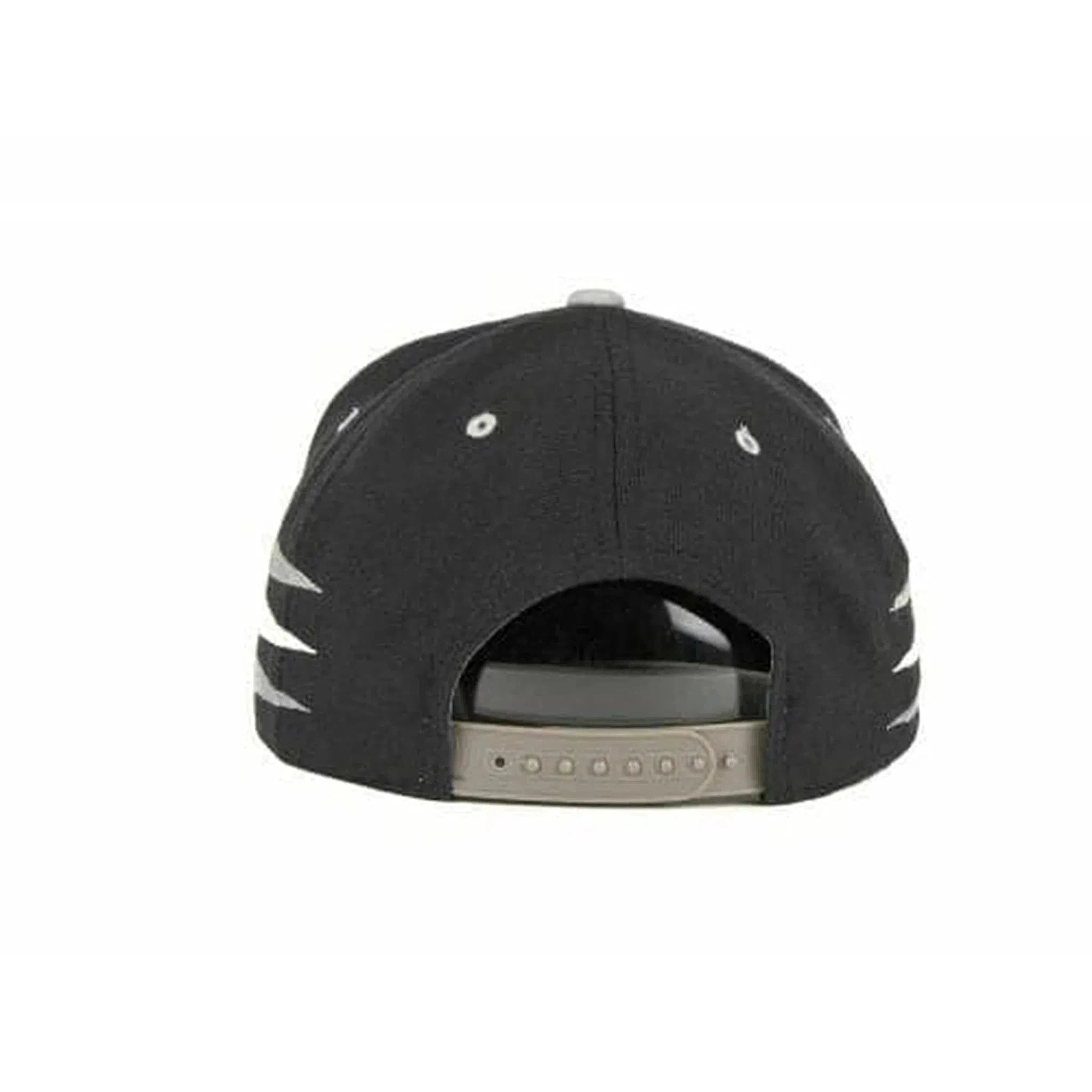 NEFF Sporty Black & Gray Flat Bill Snapback Hat Adjustable Cap