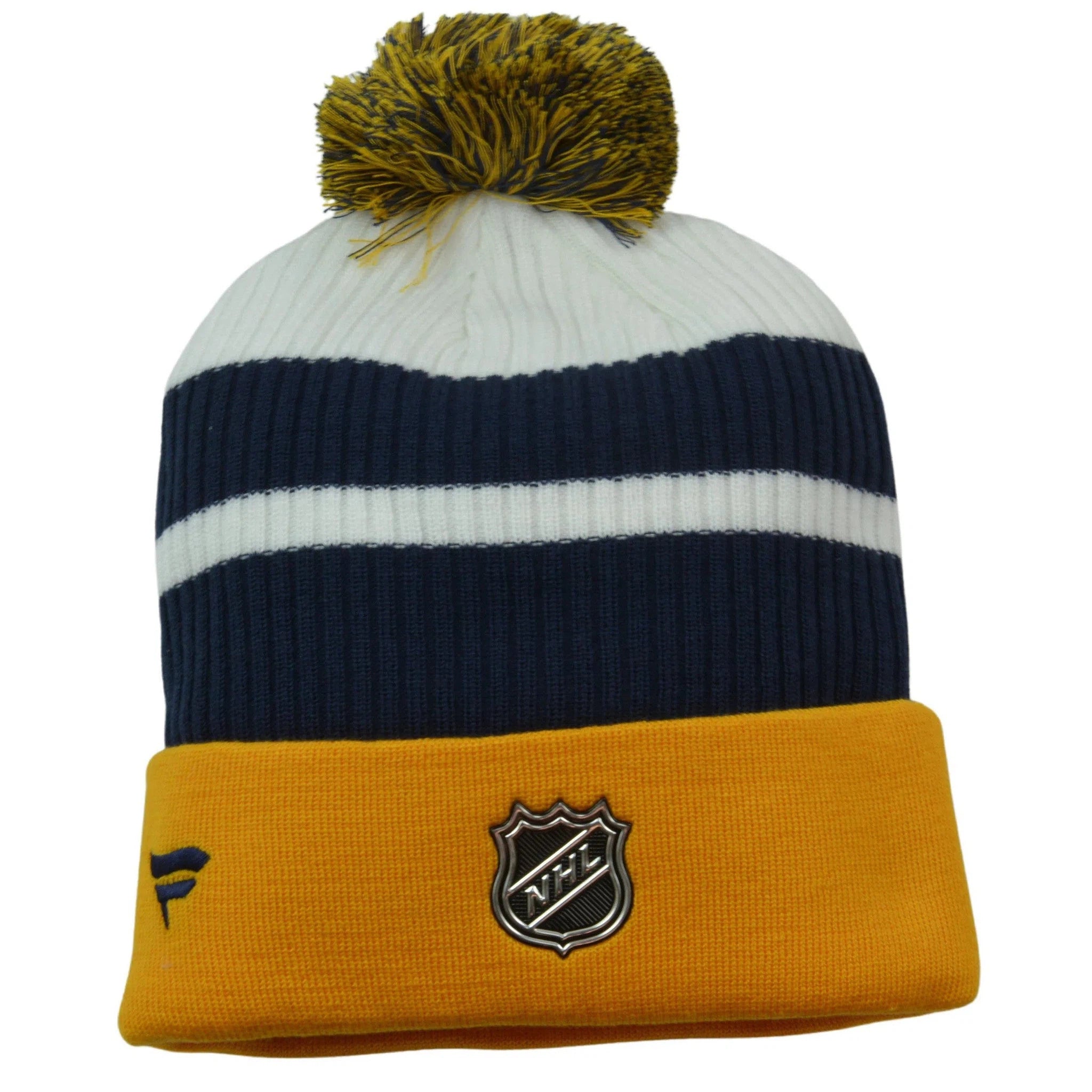 Nashville Predators Alternate NHL Logo Knit Beanie Pom Winter Hat by Fanatics