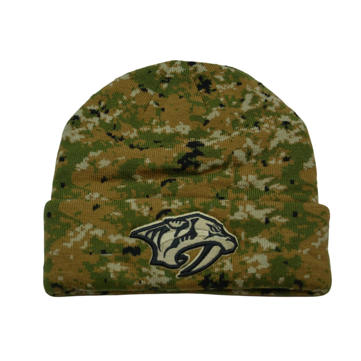 Nashville Predators Camo Cuffed Knit Beanie NHL Hockey Winter Hat by Fanatics