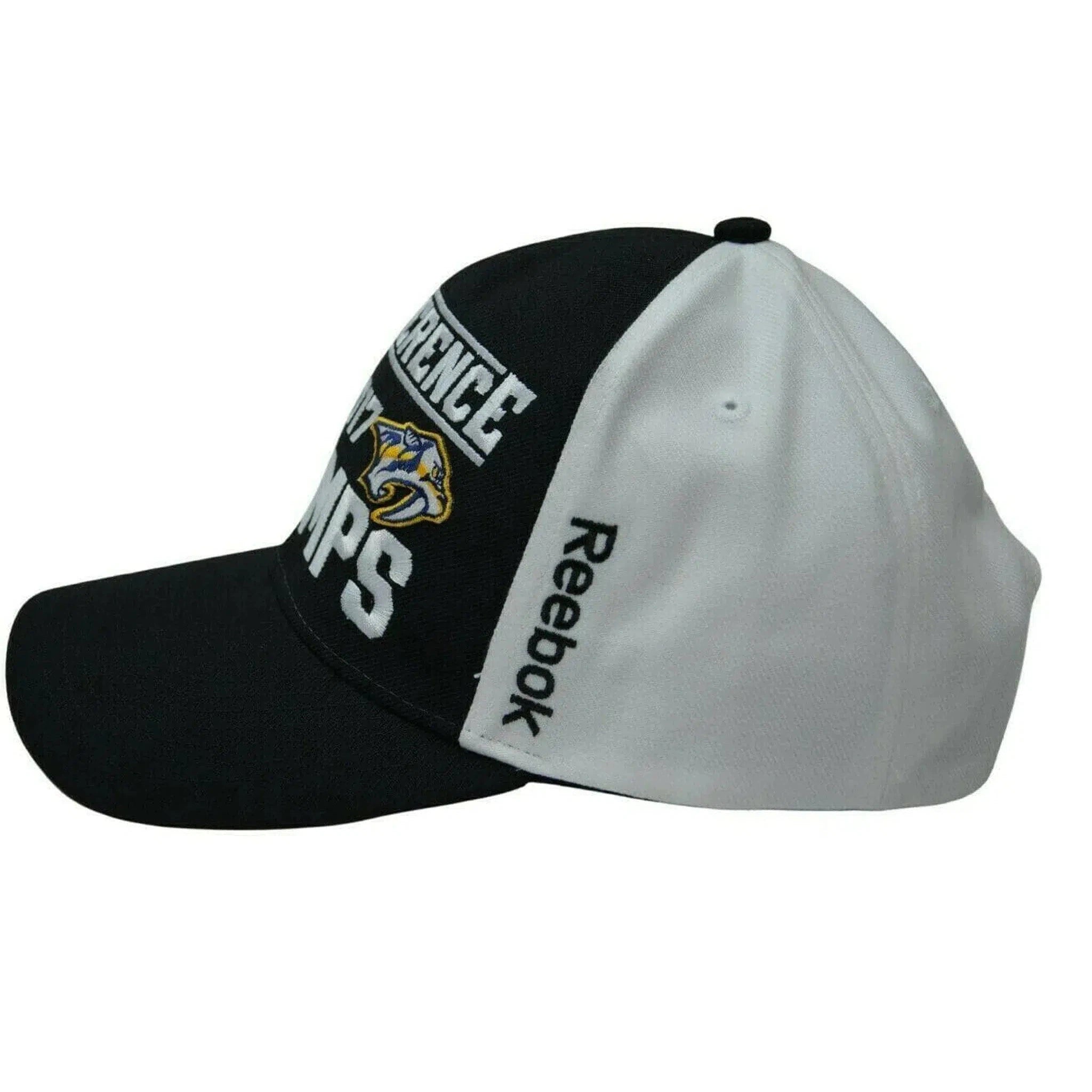 Nashville Predators NHL 2017 Conference Adjustable Black & White Hockey Hat