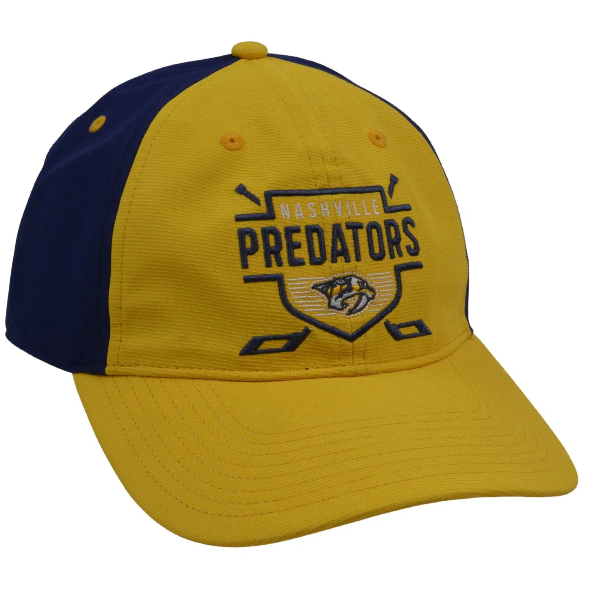 Nashville Predators NHL Coaches Cross Stick Adjustable Slouch Hockey Hat