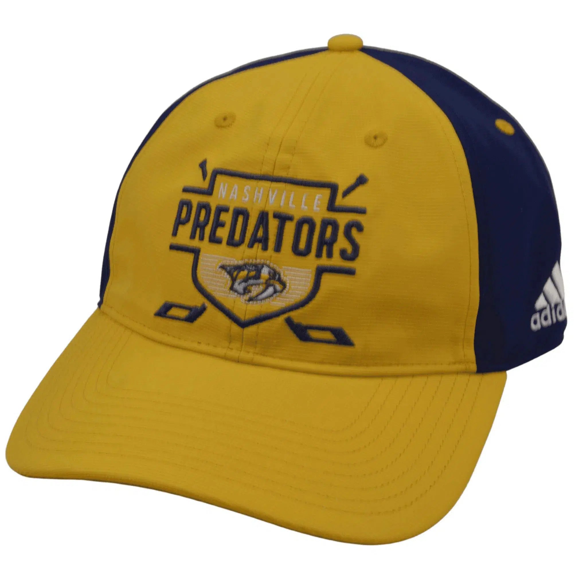 Nashville Predators NHL Coaches Cross Stick Adjustable Slouch Hockey Hat