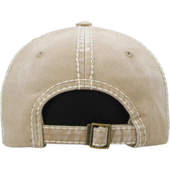 Native American Indian Chief Skull Vintage Distressed Black & Khaki Hat