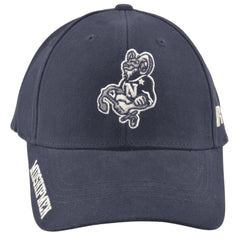 Navy Midshipmen NCAA Russell Athletic Blue Team Logo Adjustable Hat