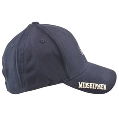 Navy Midshipmen NCAA Russell Athletic Blue Team Logo Adjustable Hat