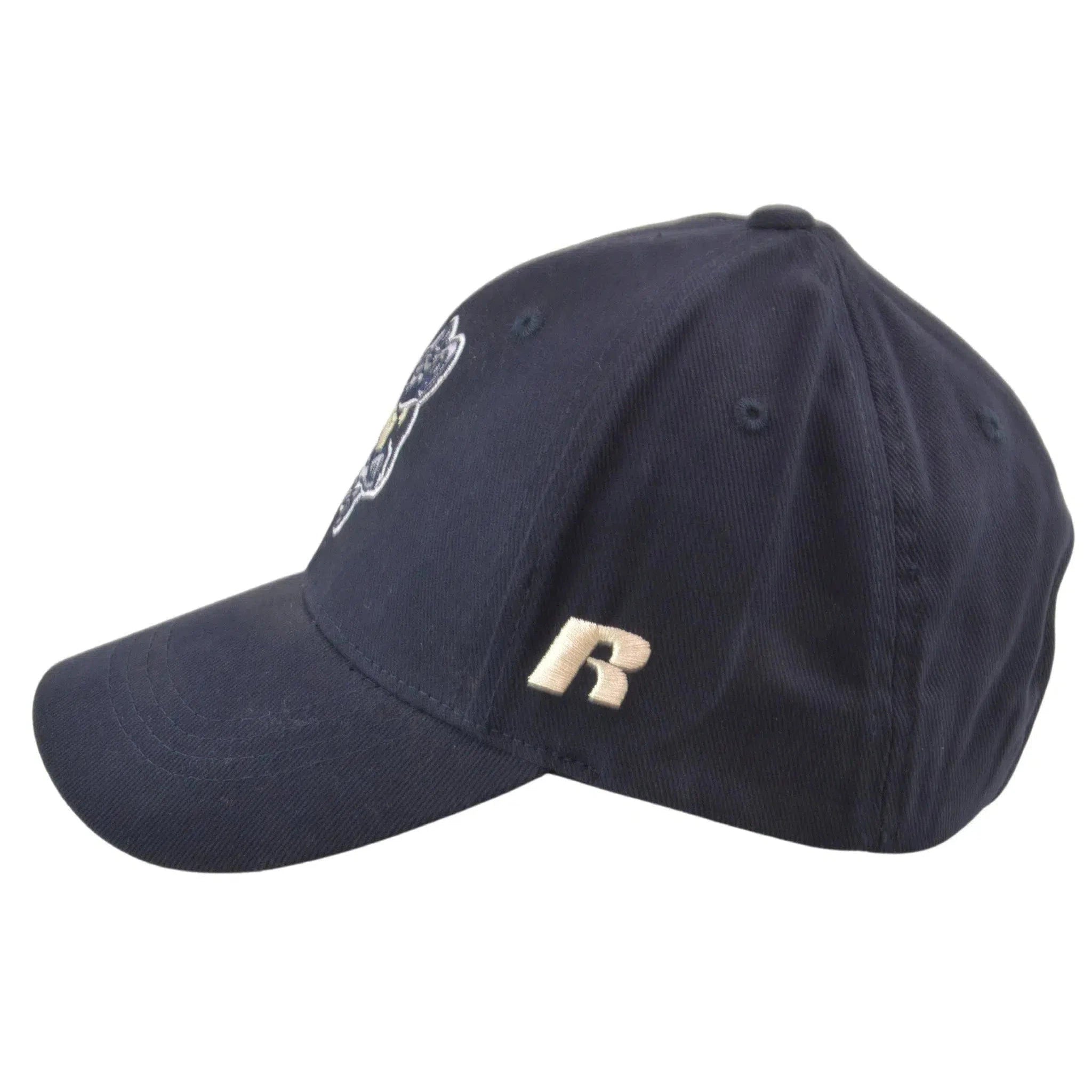 Navy Midshipmen NCAA Russell Athletic Blue Team Logo Adjustable Hat