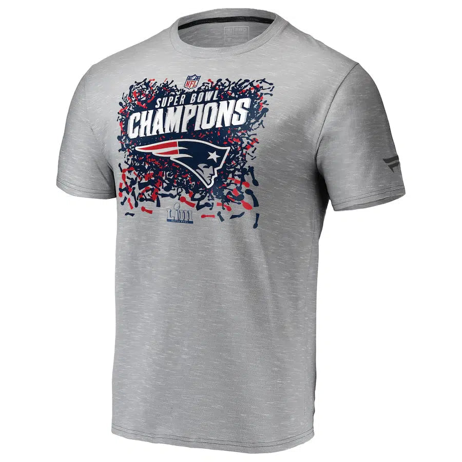 New England Patriots NFL Super bowl LIII Champions Football T-Shirt by Fanatics