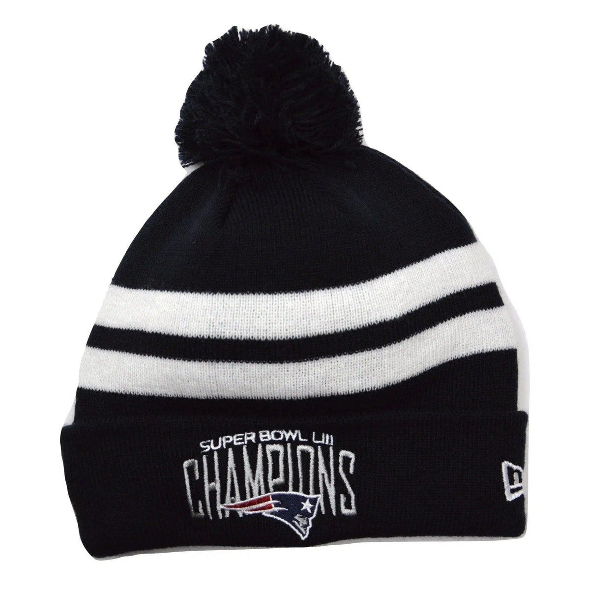 New England Patriots New Era NFL Super Bowl Champions Beanie Pom Winter Hat