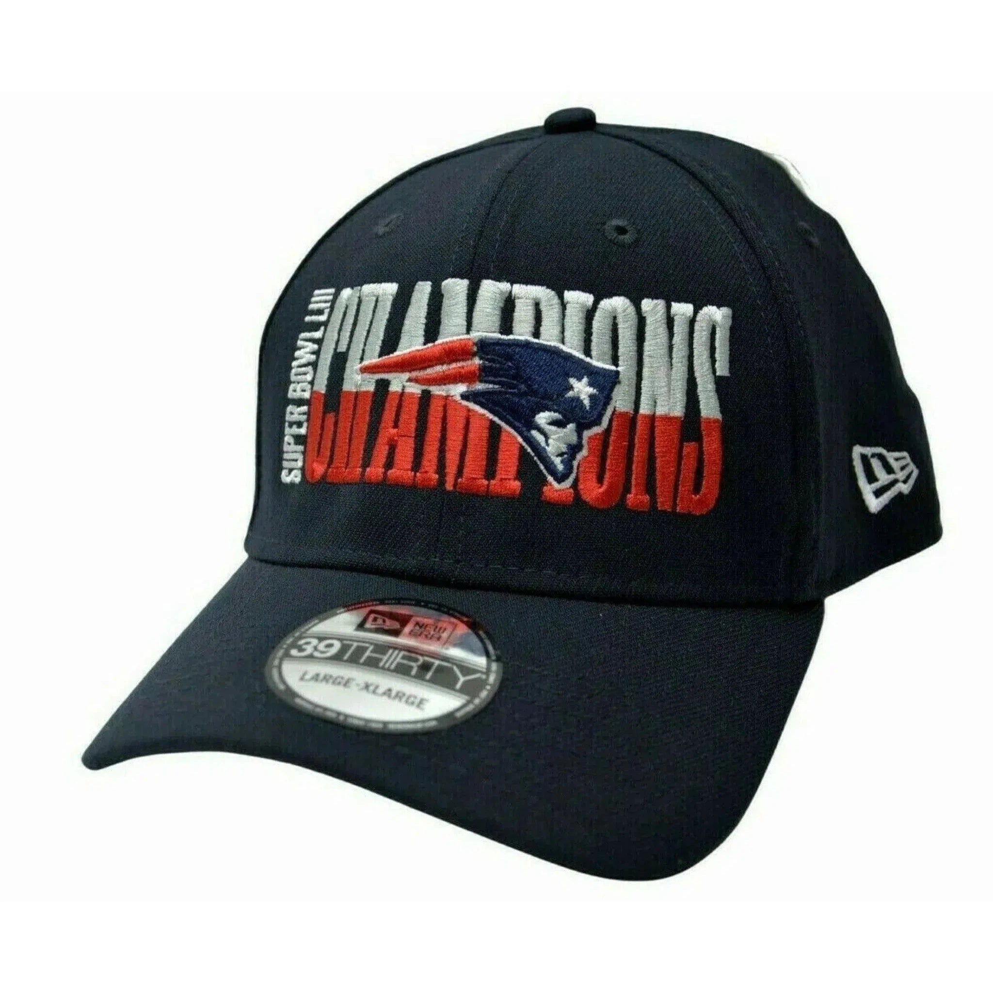 New England Patriots Super Bowl Champs NFL 39THIRTY Flex Fit Hat by New Era