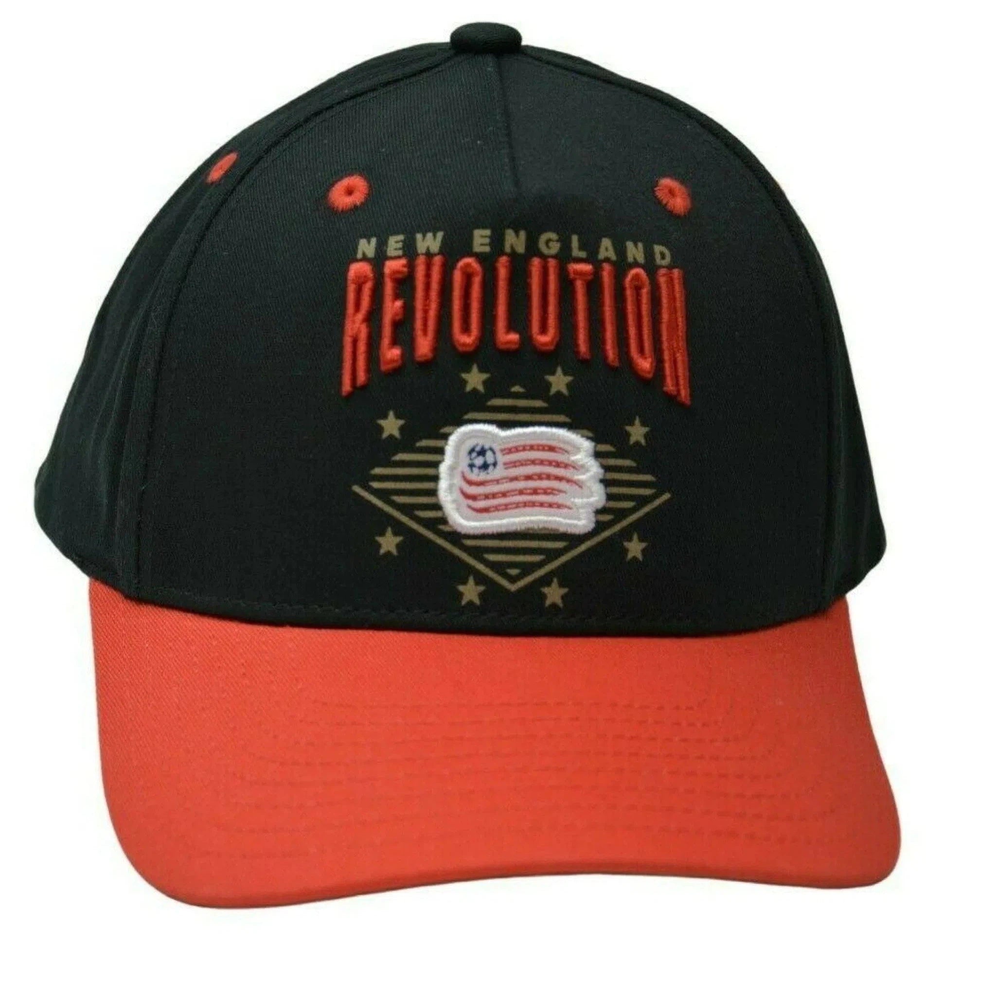 New England Revolution MLS Floater 2 Tone Adjustable Soccer Cap Hat