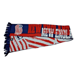 New England Revolution MLS Jacquard Soccer Winter Knit Scarf