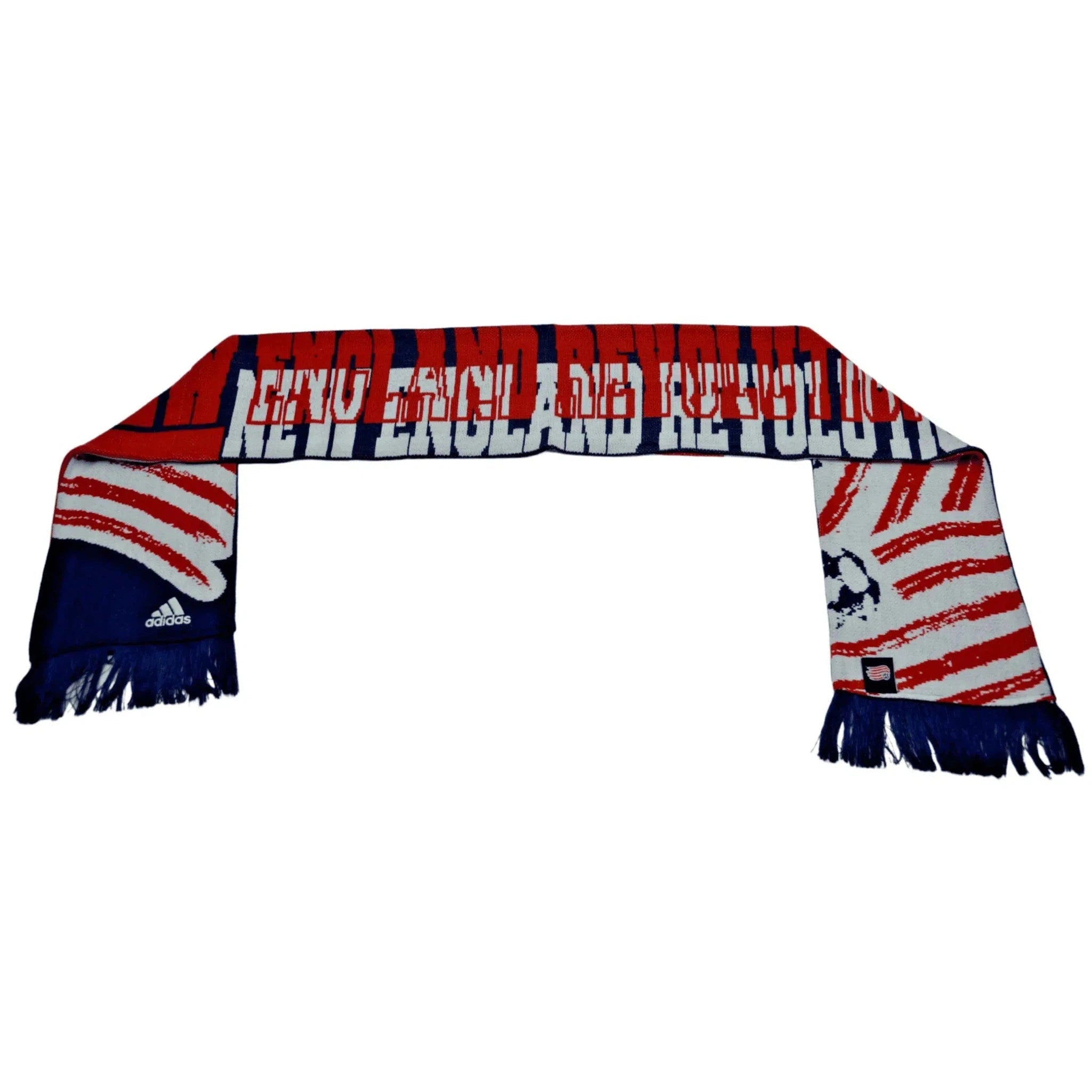 New England Revolution MLS Jacquard Soccer Winter Knit Scarf