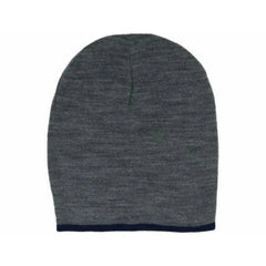 New Era Two Tone Gray & Navy Blue Slouch Edge Knit Winter Hat