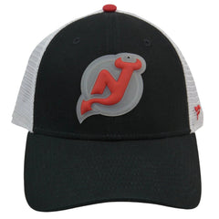 New Jersey Devils Iconic NHL Logo Adjustable Trucker Hockey Hat