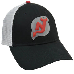 New Jersey Devils Iconic NHL Logo Adjustable Trucker Hockey Hat