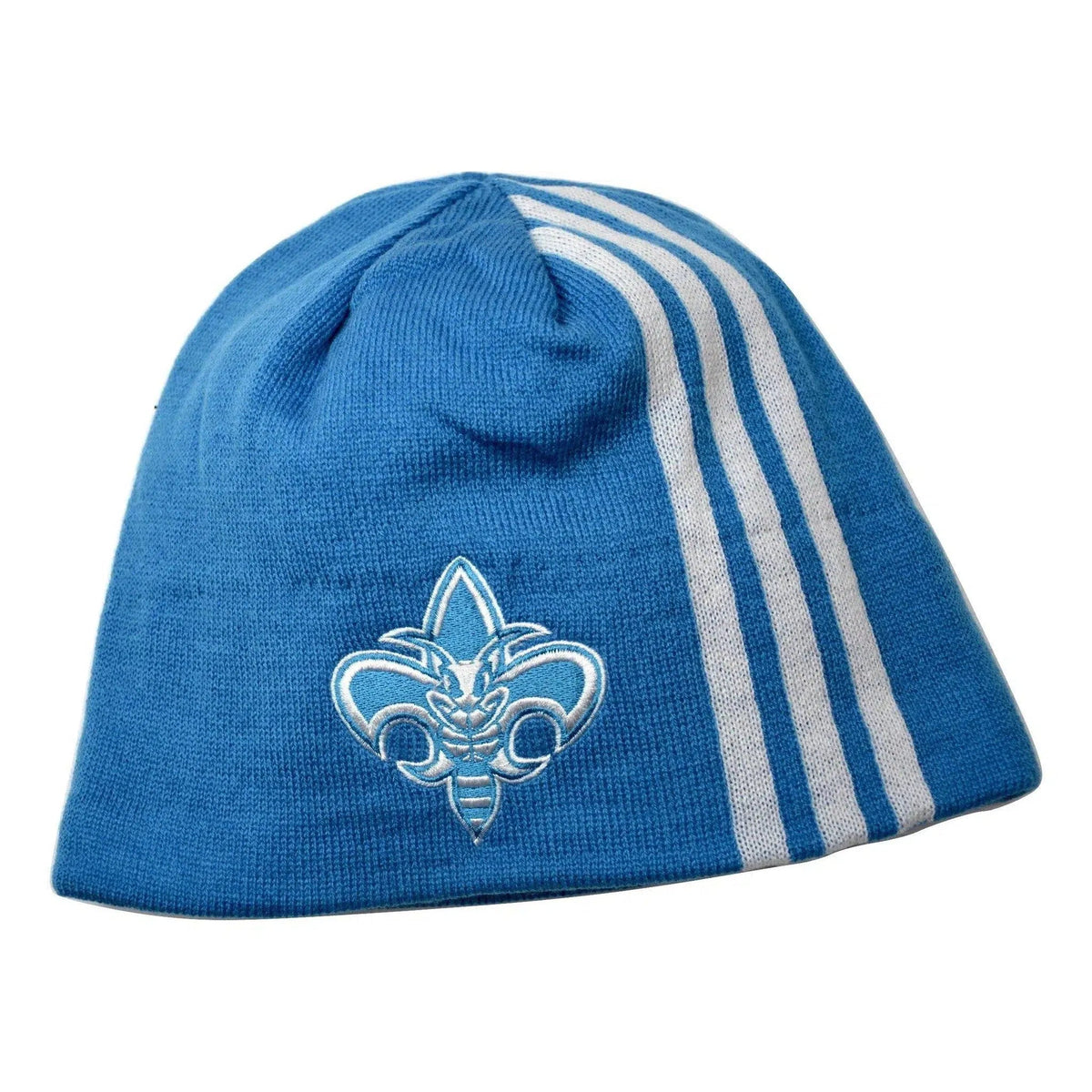 New Orleans Hornets Adidas 3 Stripe NBA Basketball Blue Knit Beanies