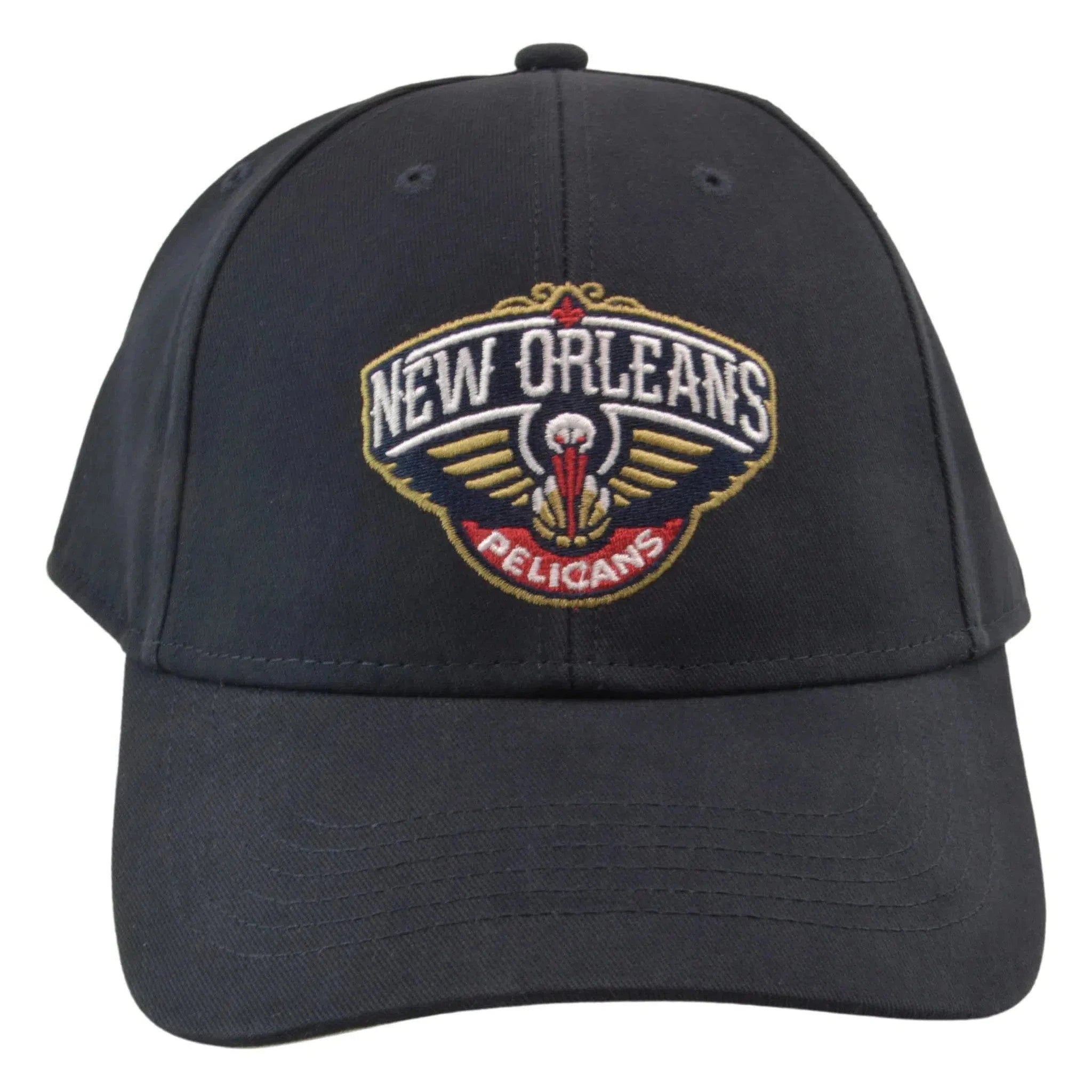 New Orleans Pelicans Fan Favorite Navy Blue NBA Team Logo Adjustable Hat