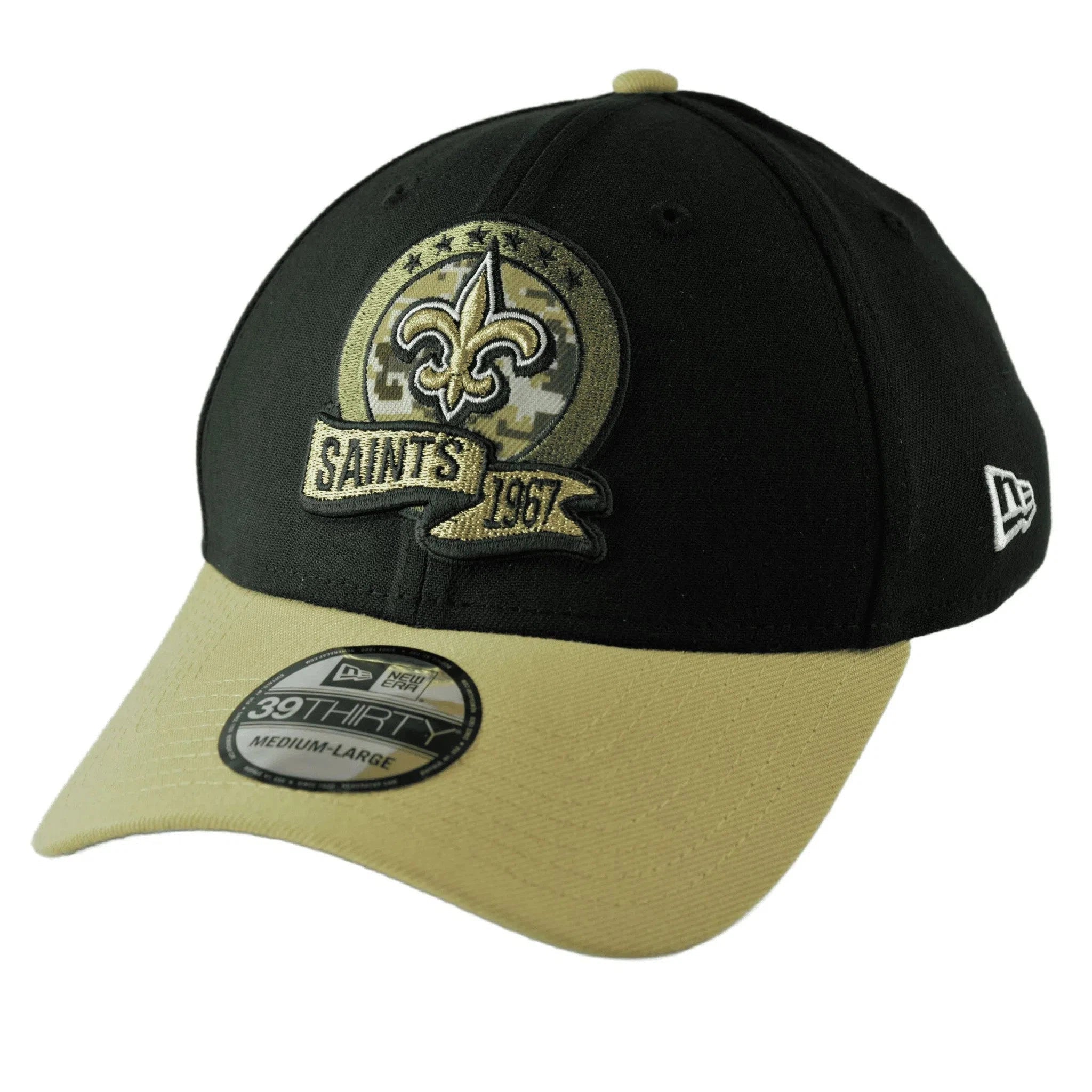 New Orleans Saints New Era 39THIRTY NFL Est Year Salute to Service Football Flex Fit Cap