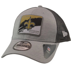 New Orleans Saints New Era 9FORTY Division Champions 2 Tone Gray NFL Hat