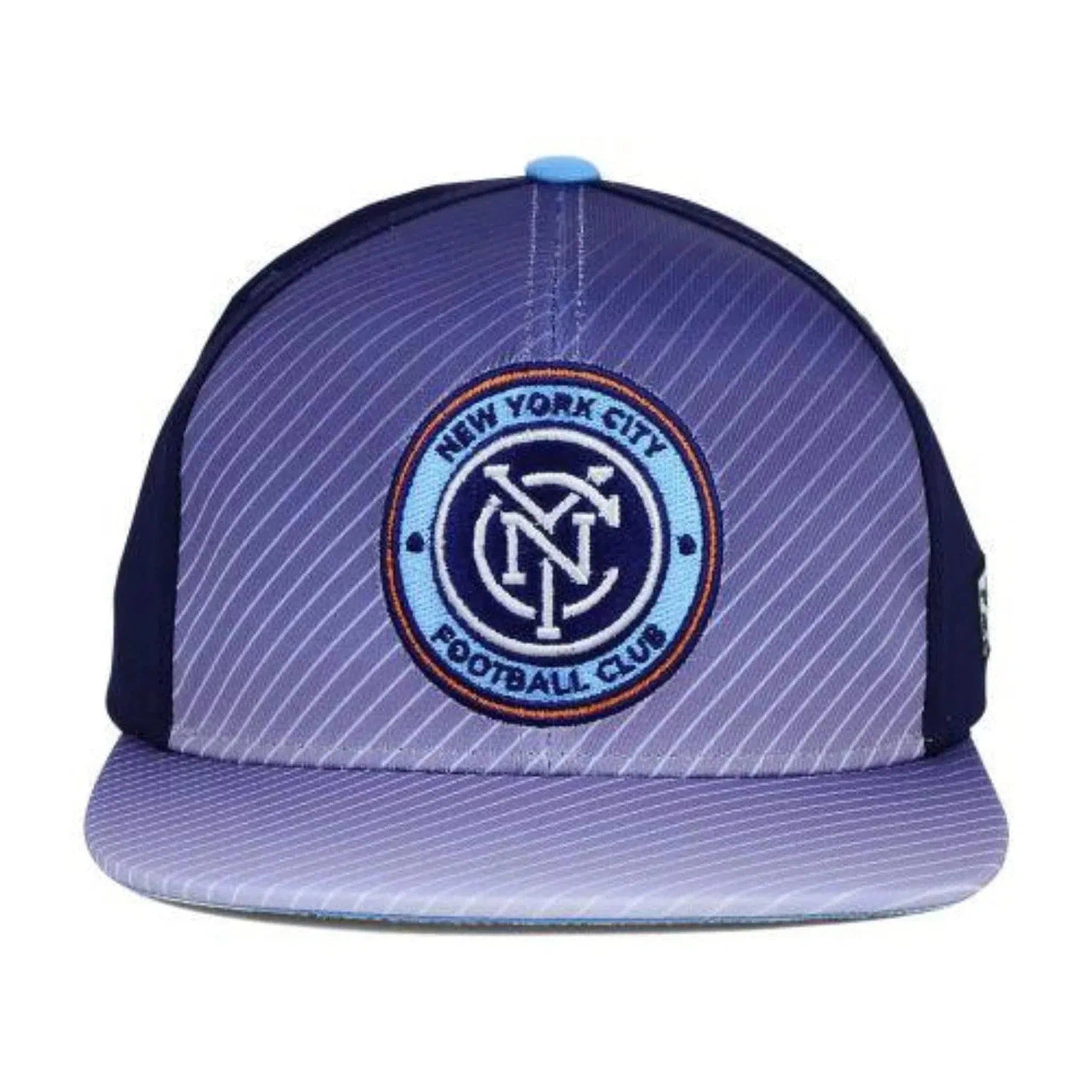 New York City FC Adidas NT75Z MLS Soccer Team Logo 2 Tone Snapback Cap Hat