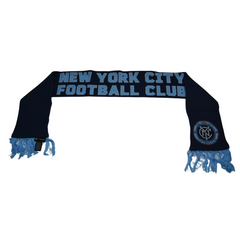 New York City FC MLS Core Soccer Winter Knit Scarf