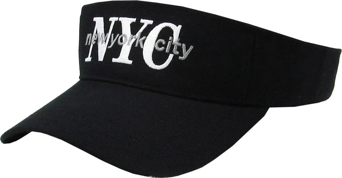 New York City NYC Adjustable Black Sun Visor