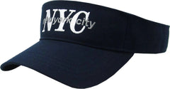 New York City NYC Adjustable Navy Blue Sun Visor