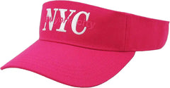 New York City NYC Adjustable Pink Sun Visor