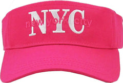New York City NYC Adjustable Pink Sun Visor