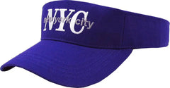 New York City NYC Adjustable Purple Sun Visor