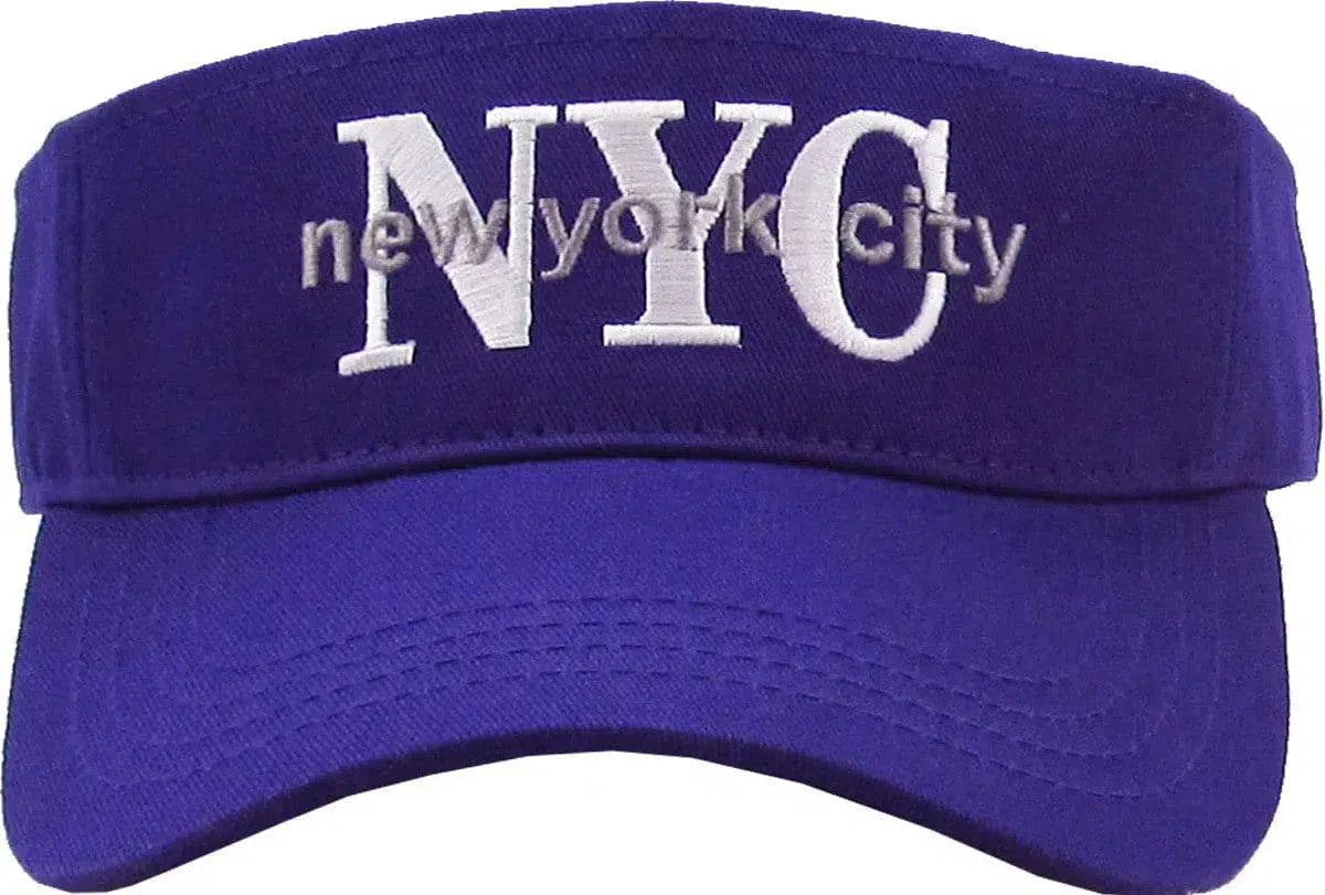 New York City NYC Adjustable Purple Sun Visor