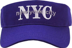 New York City NYC Adjustable Purple Sun Visor
