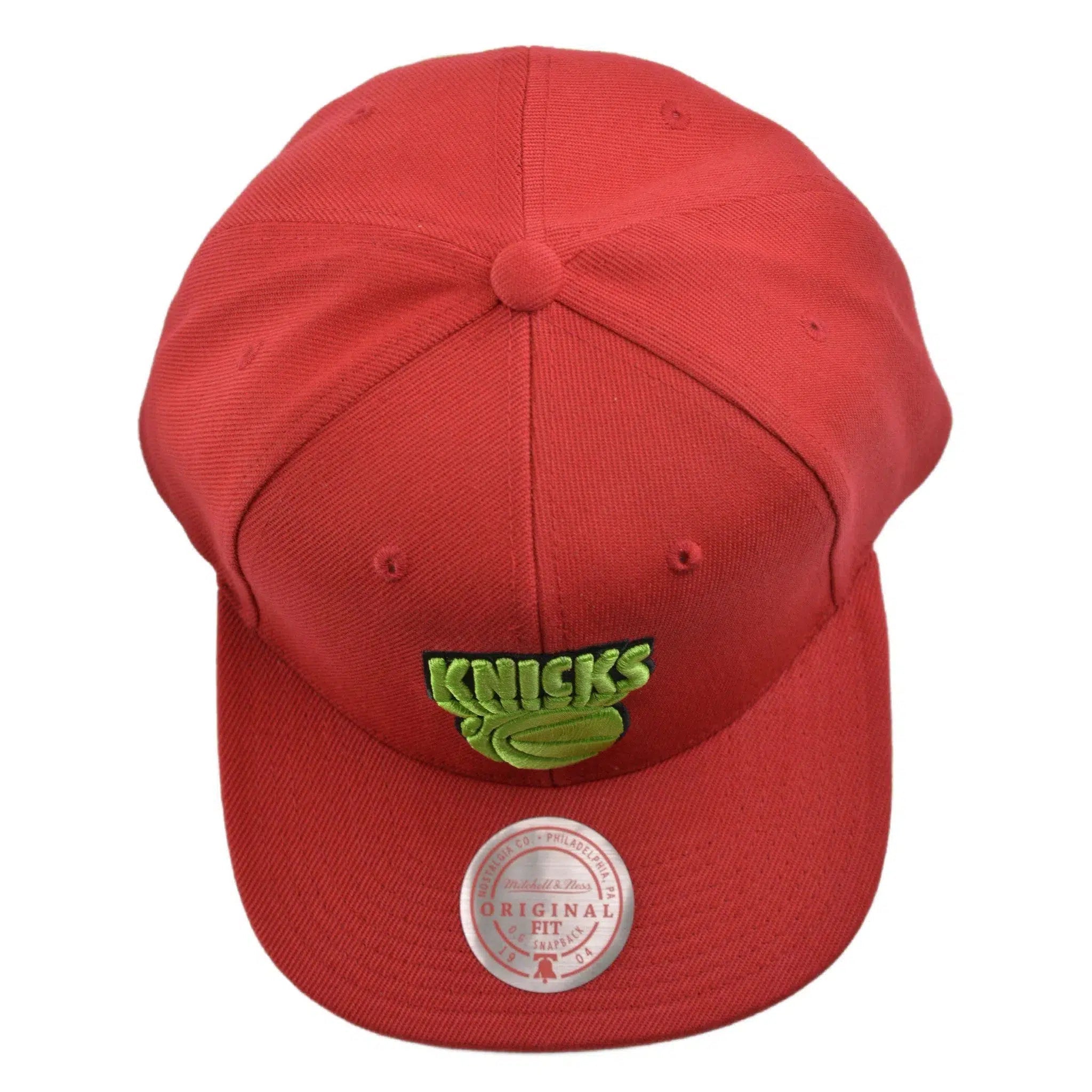 New York Knicks NBA Reverse Grinch Men's Basketball Snapback Cap Flat bill Hat by Mitchell & Ness