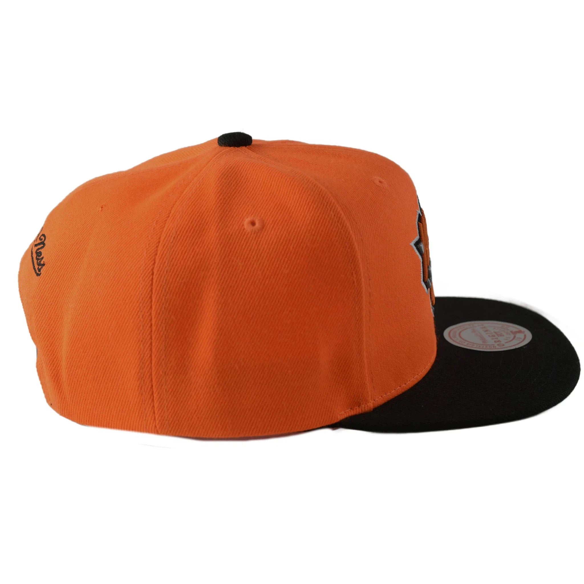 New York Knicks NBA Team DNA 2 Tone Orange & Black Men's Snapback Hat by Mitchell & Ness