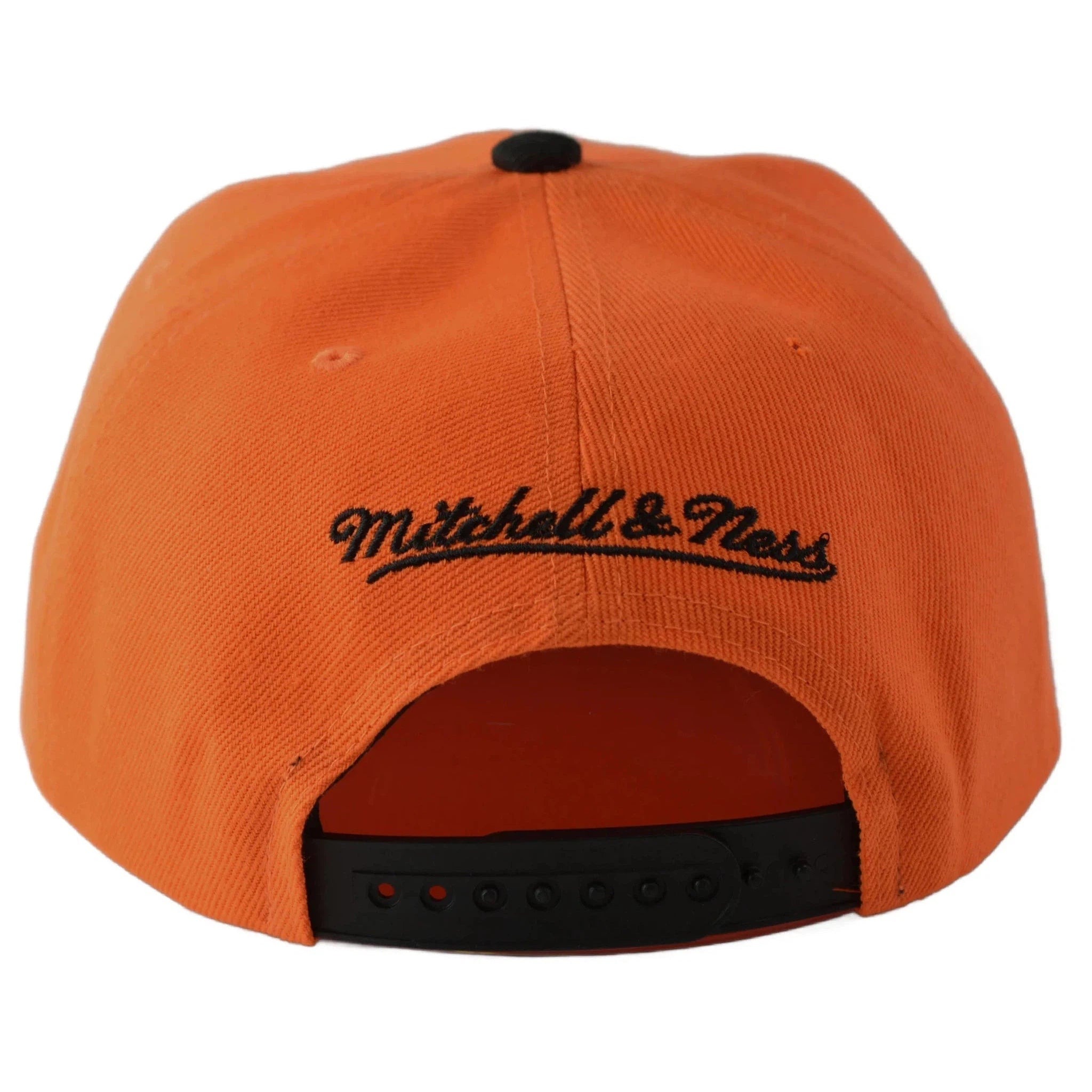 New York Knicks NBA Team DNA 2 Tone Orange & Black Men's Snapback Hat by Mitchell & Ness