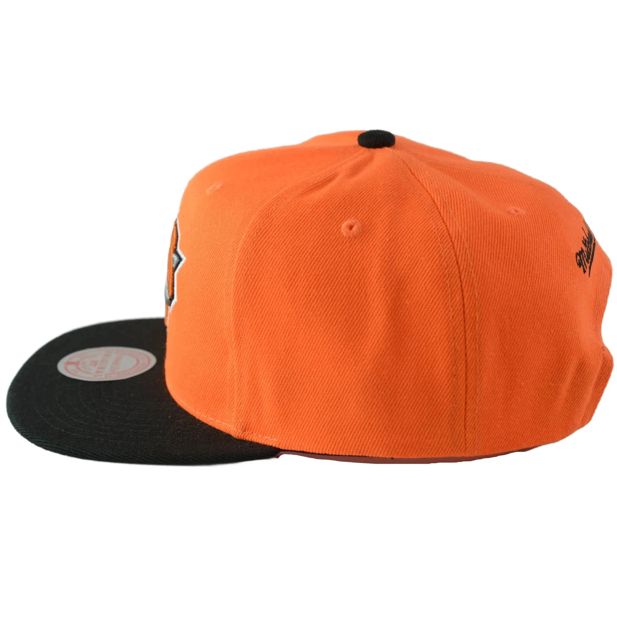 New York Knicks NBA Team DNA 2 Tone Orange & Black Men's Snapback Hat by Mitchell & Ness