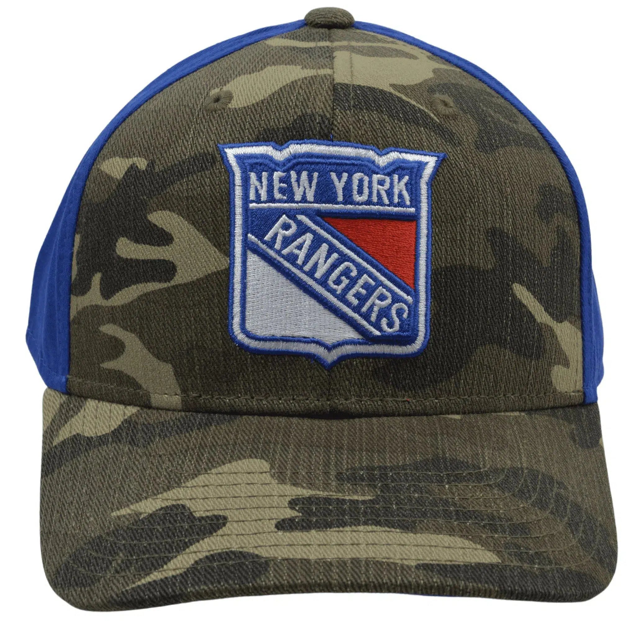 New York Rangers Adidas 11ETZ NHL OSFA Adjustable Camo Hockey Hat