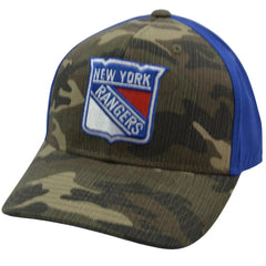 New York Rangers Adidas 11ETZ NHL OSFA Adjustable Camo Hockey Hat