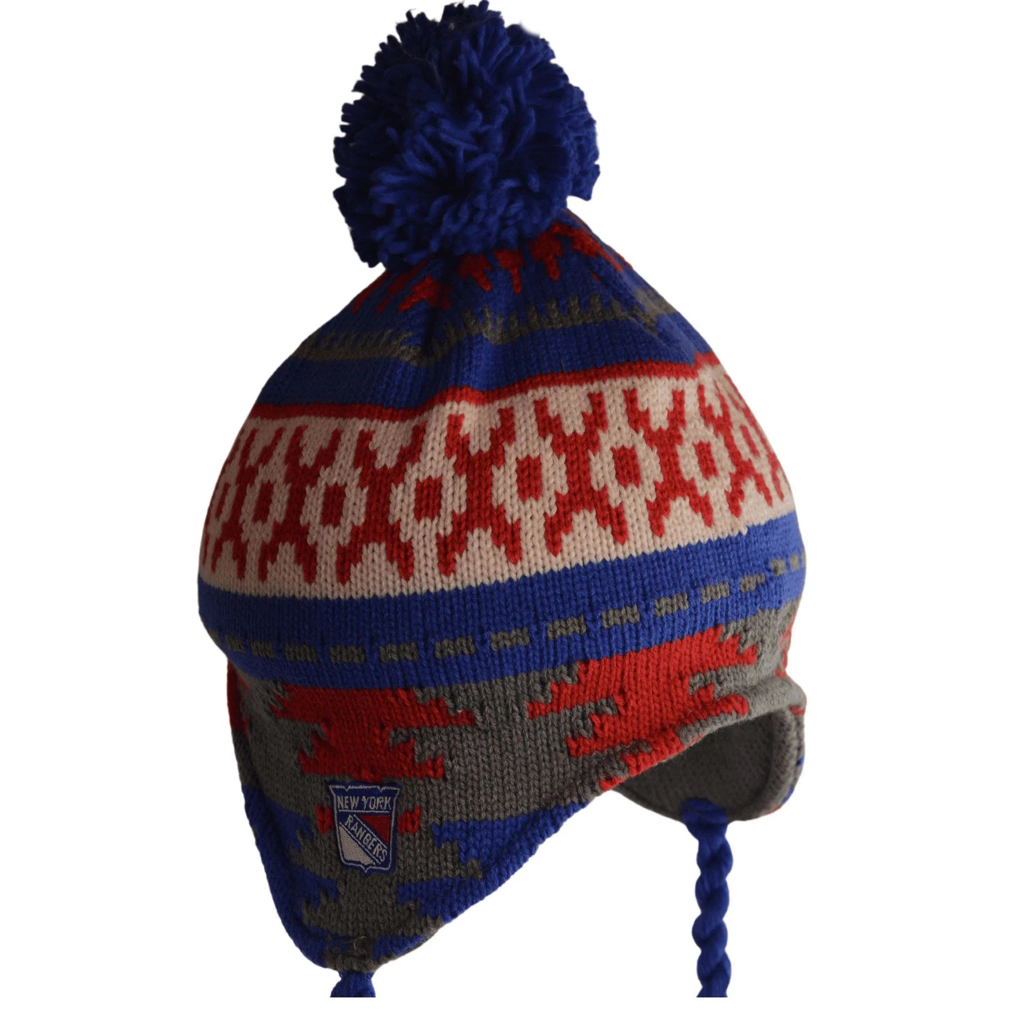 New York Rangers Adidas 11FHZ NHL Knit Tassel Winter Hat Beanie