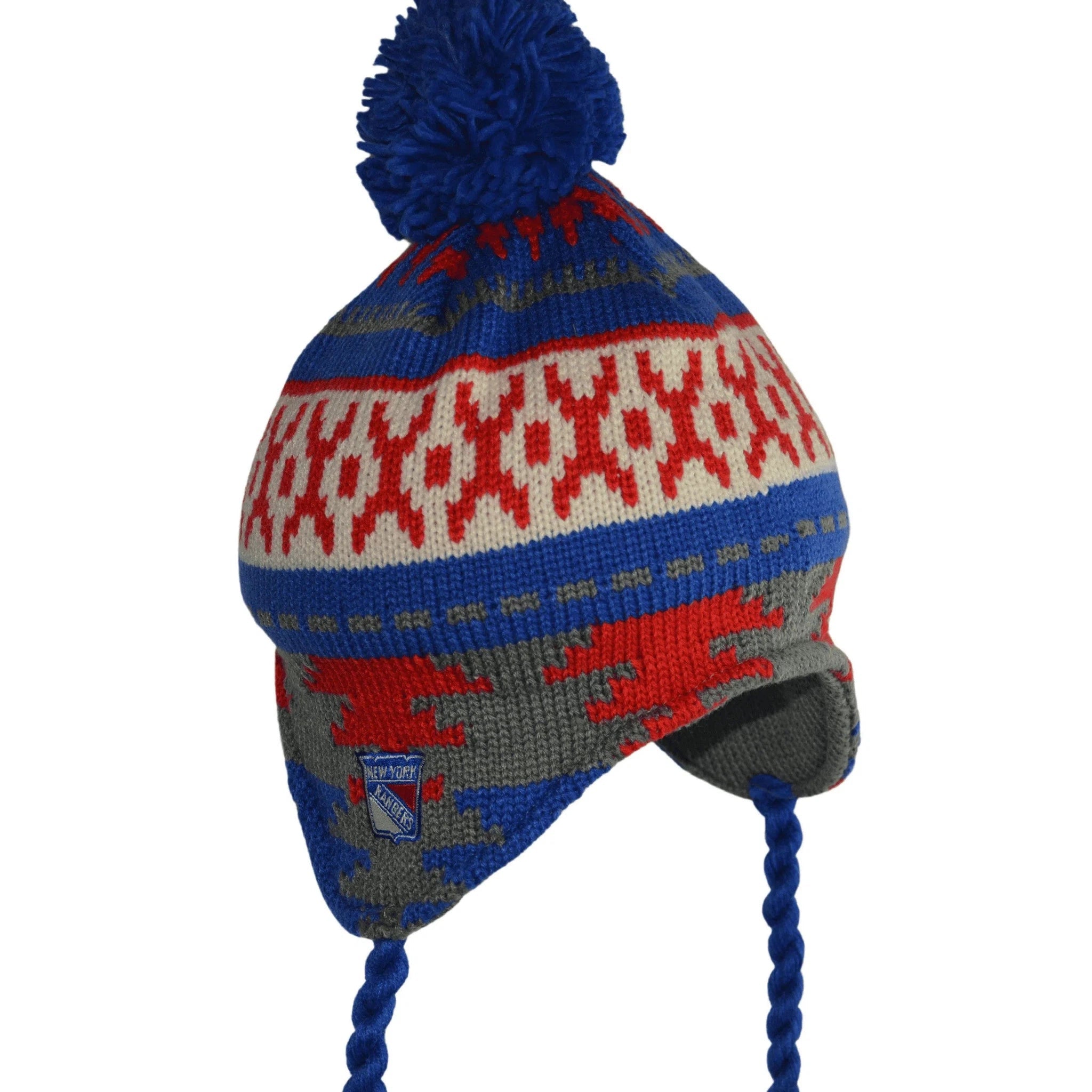 New York Rangers Adidas 11FHZ NHL Knit Tassel Winter Hat Beanie